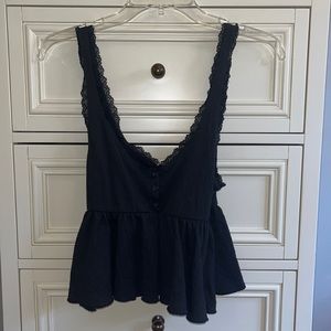 Urban Outfitters black babydoll tank
